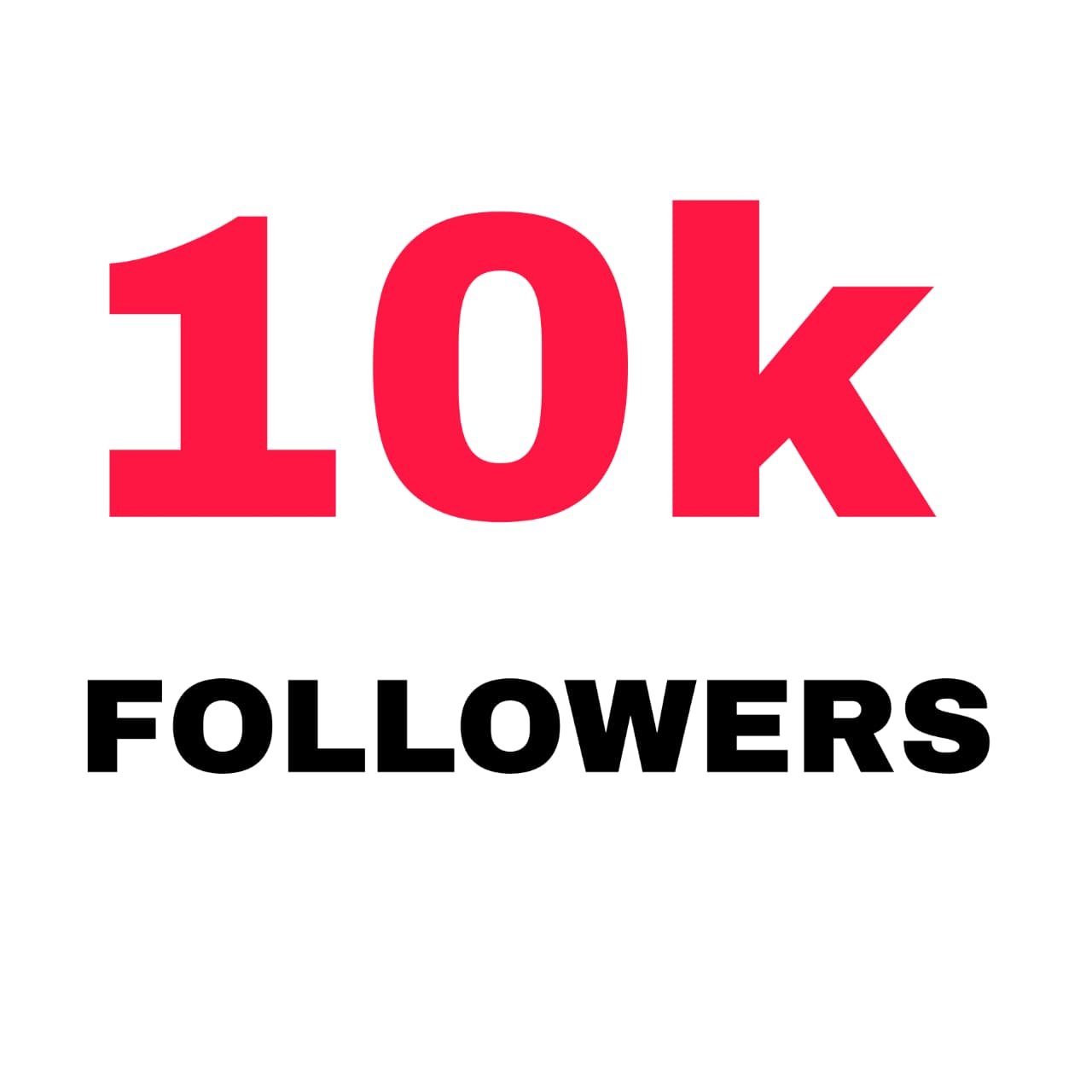 10k followers